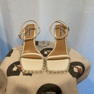 Steve Madden white Women Zelle high heels 6.5